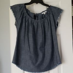 Lauren Conrad chambray blouse Sz XS